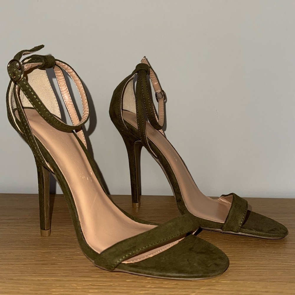 Olive green heels